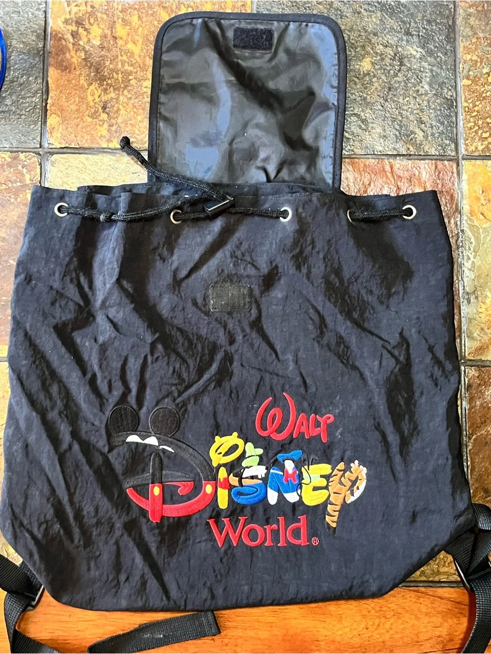 Disney black drawstring
